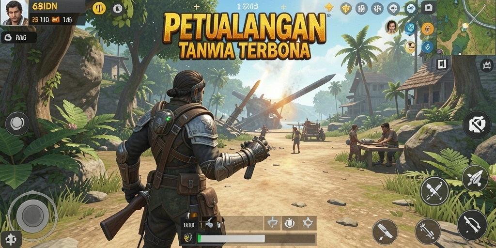 Screenshot gameplay 68IDN yang menampilkan eksplorasi dunia terbuka.