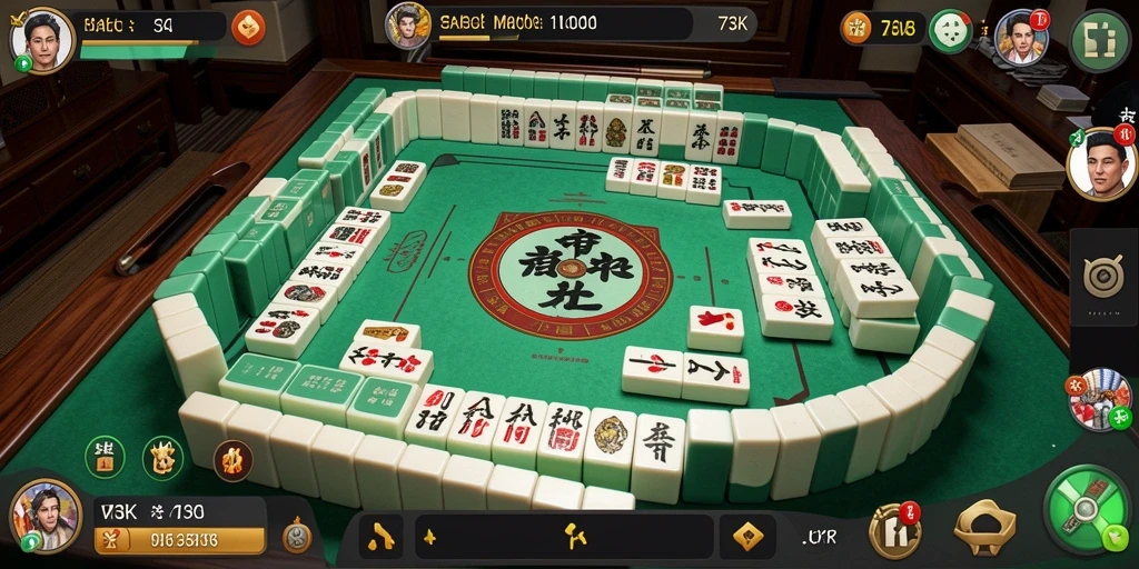 Screenshot gameplay 73K menampilkan tantangan Mahjong yang menarik.