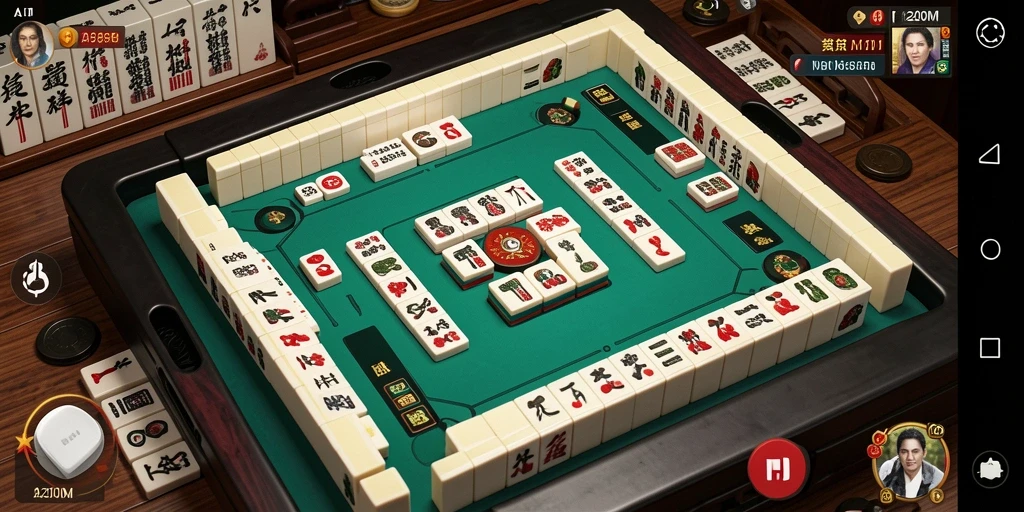 Screenshot utama A200M menampilkan gameplay Mahjong yang memikat.