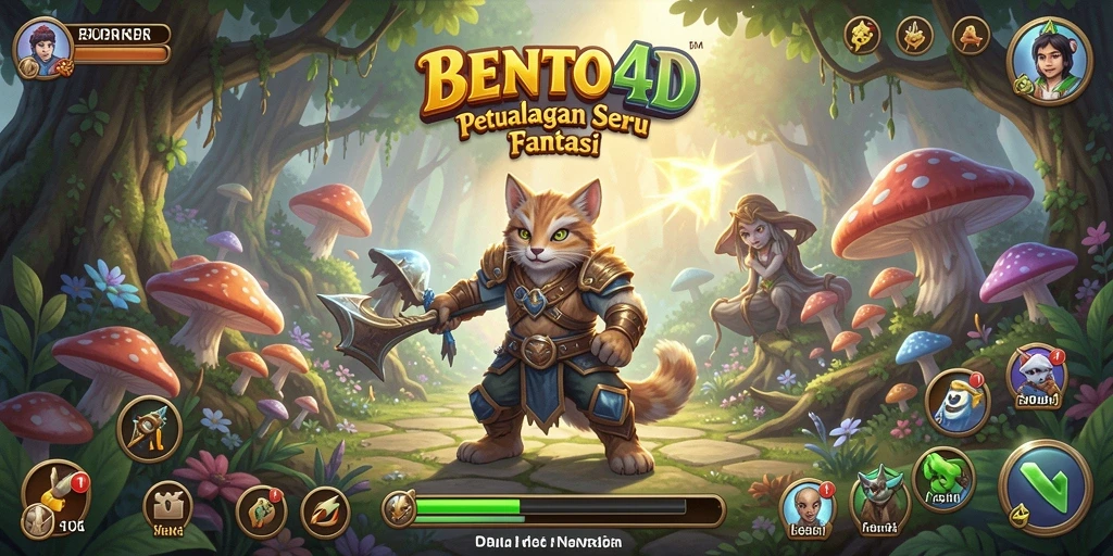 Screenshot gameplay BENTO4D yang menampilkan aksi petualangan seru.