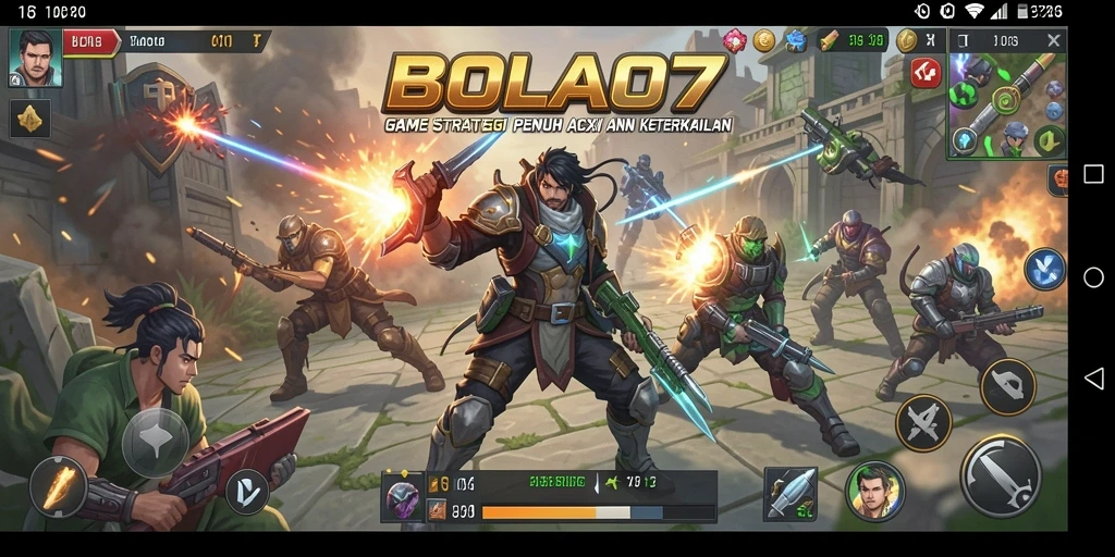 Tampilan Gameplay <strong>BOLA07</strong> yang menegangkan dan strategis.