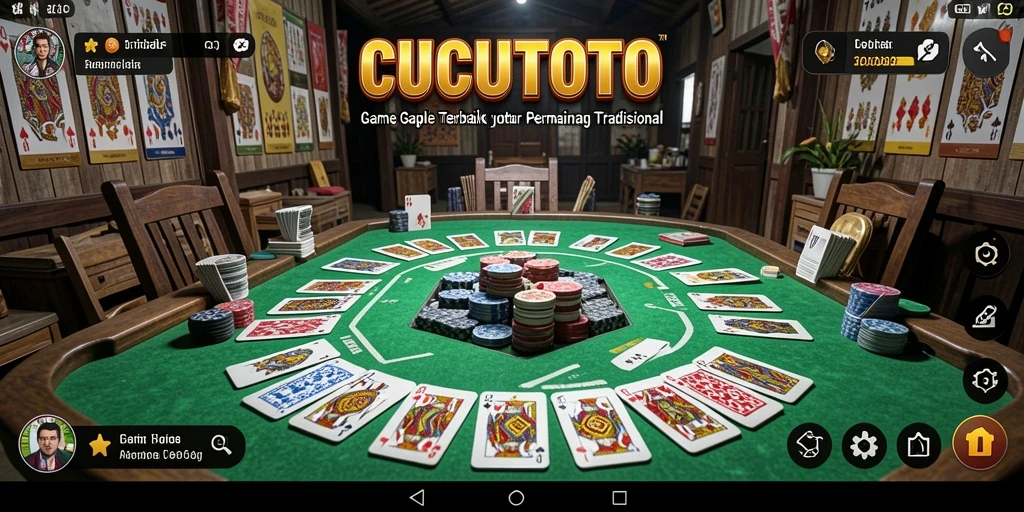 Tampilan gameplay seru Gaple di CUCUTOTO yang menarik.