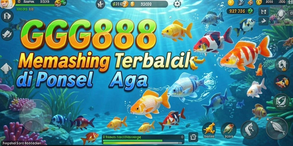 Tampilan gameplay GGG888 yang menarik saat memancing ikan.