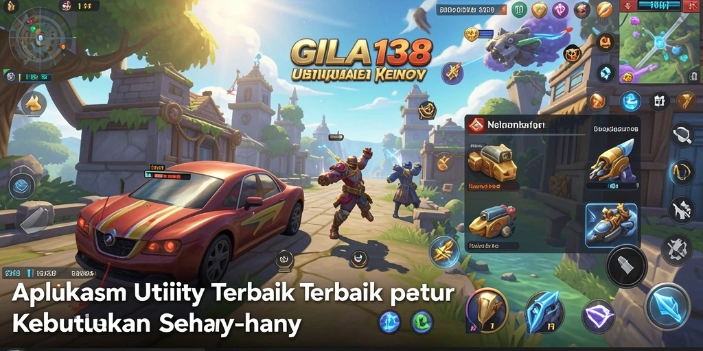 Tampilan antarmuka utama GILA138 dengan fitur Utility yang lengkap.