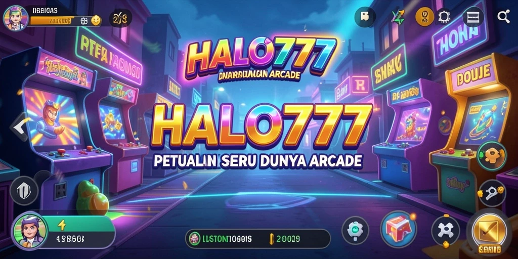 Tangkapan layar utama HALO777 menampilkan gameplay Arcade yang seru dan menantang.