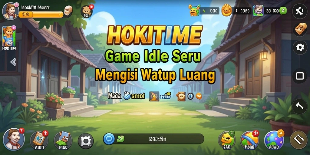 Screenshot HOKITIME menampilkan gameplay menarik dengan elemen Idle yang interaktif.
