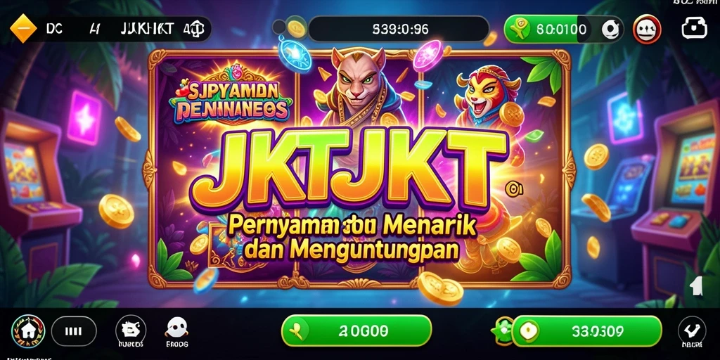 Tampilan gameplay slot JKTJKT dengan grafis menakjubkan dan animasi halus.