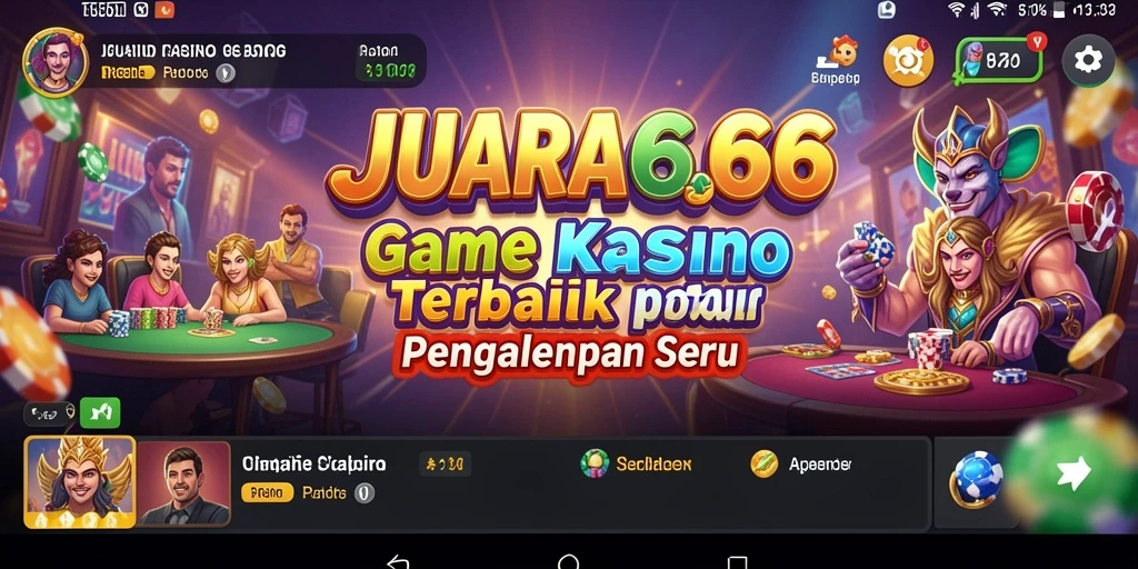 Tampilan menarik gameplay JUARA666 dengan suasana Kasino yang menyenangkan.