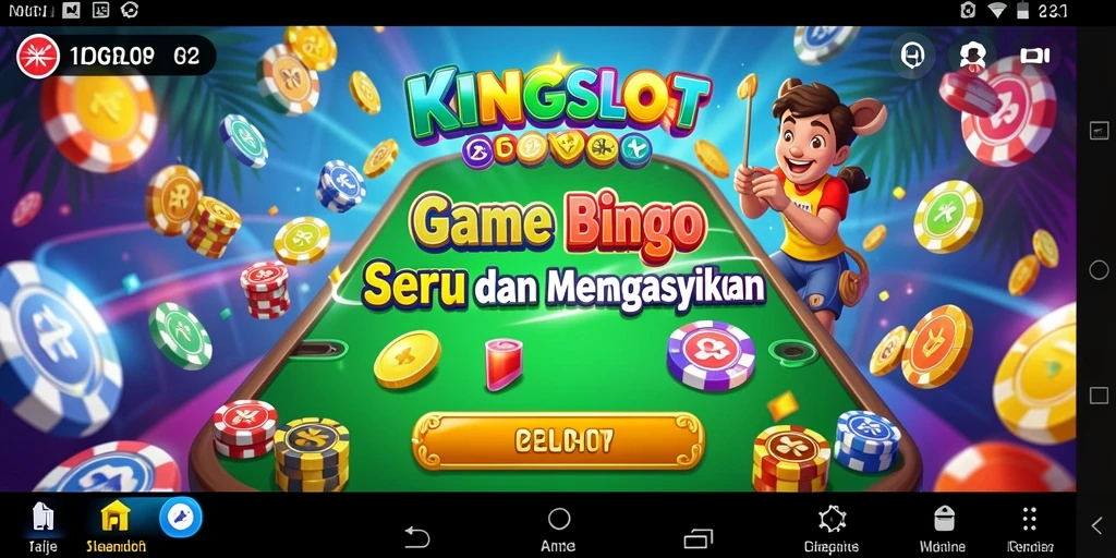 Tampilan gameplay KINGSLOT dengan suasana Bingo yang seru.