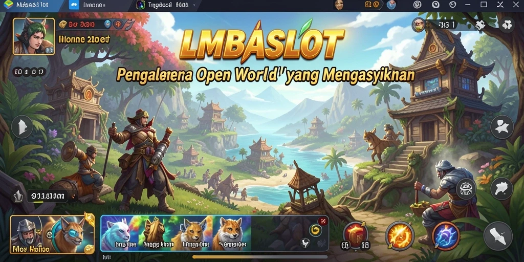 Gameplay menarik dalam dunia terbuka LMBASLOT.