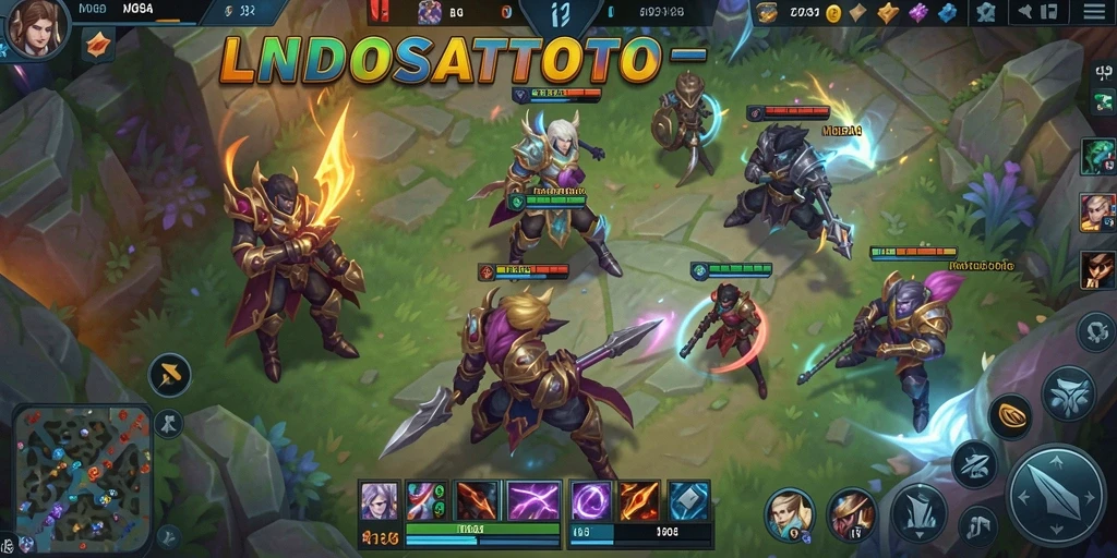 Tampilan gameplay seru di LNDOSATTOTO dengan karakter unik.