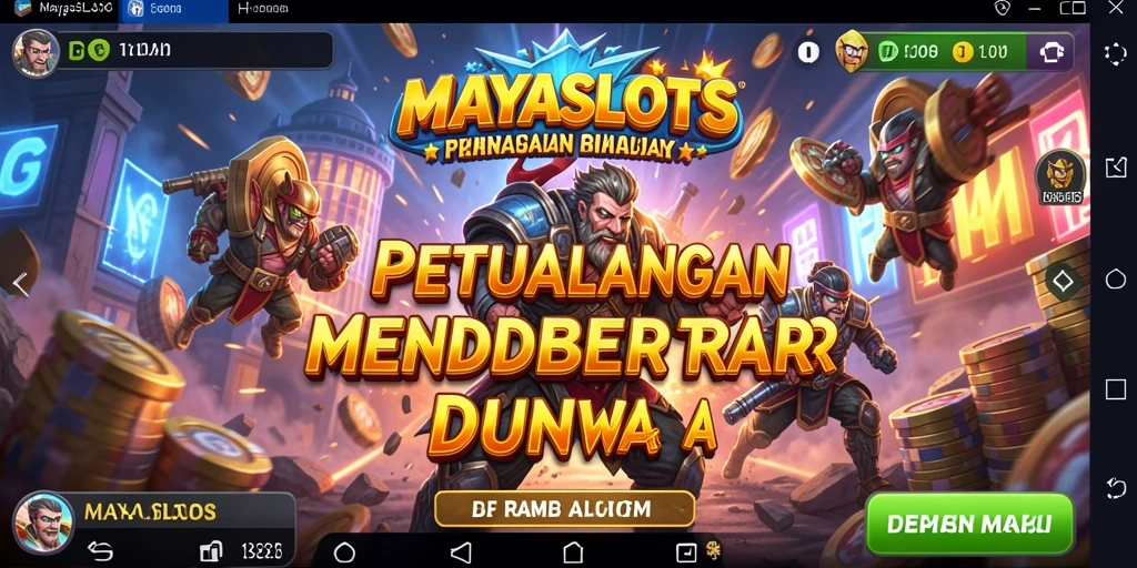 Tampilan gameplay menegangkan dengan grafis yang memukau di MAYASLOTS.
