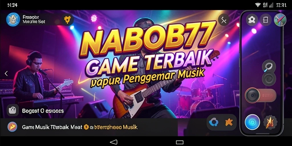 Tampilan gameplay musik yang menarik di NABOB77.