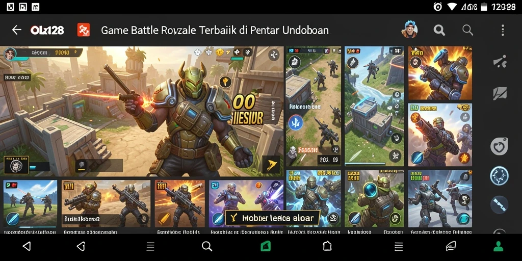 Gameplay seru OLX128 dalam pertempuran Battle Royale.