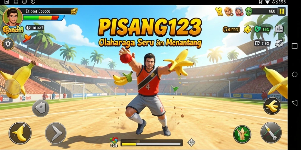 Tangkapan layar dari gameplay PISANG123 yang menegangkan dan penuh aksi.