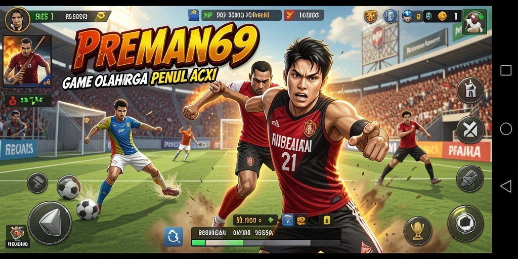 Tampilan menarik dari gameplay PREMAN69 yang mendebarkan.