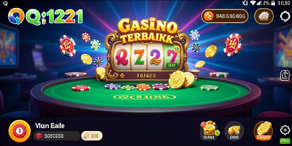 Screenshot gameplay QQ1221 menampilkan suasana Kasino yang seru dan interaktif.