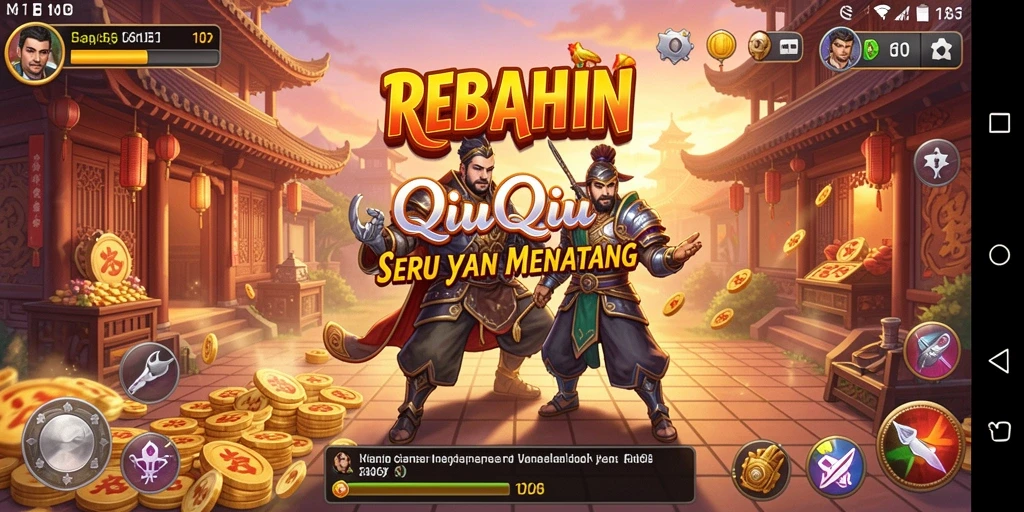 Tampilan gameplay menarik dari game QiuQiu REBAHIN.