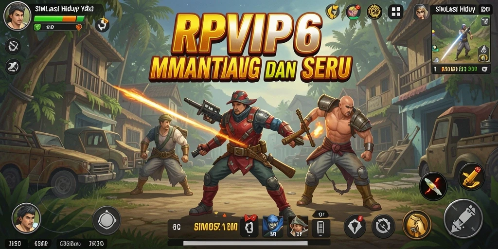 Tangkapan layar gameplay RPVIP6 dengan karakter dan interaksi menarik.