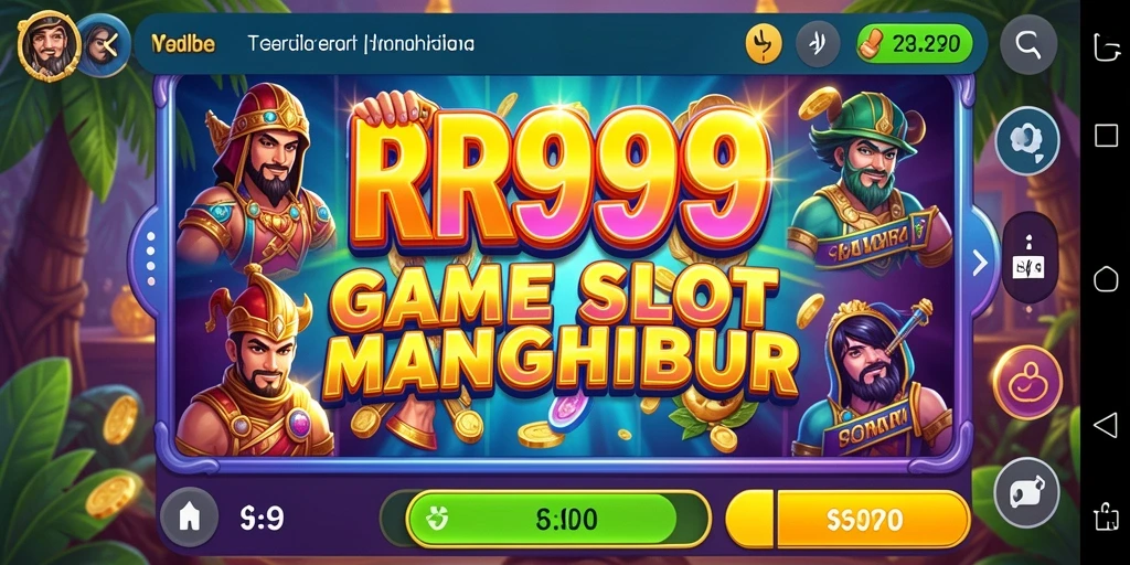 Tampilan menakjubkan gameplay Slot RR999 dengan berbagai fitur menarik.