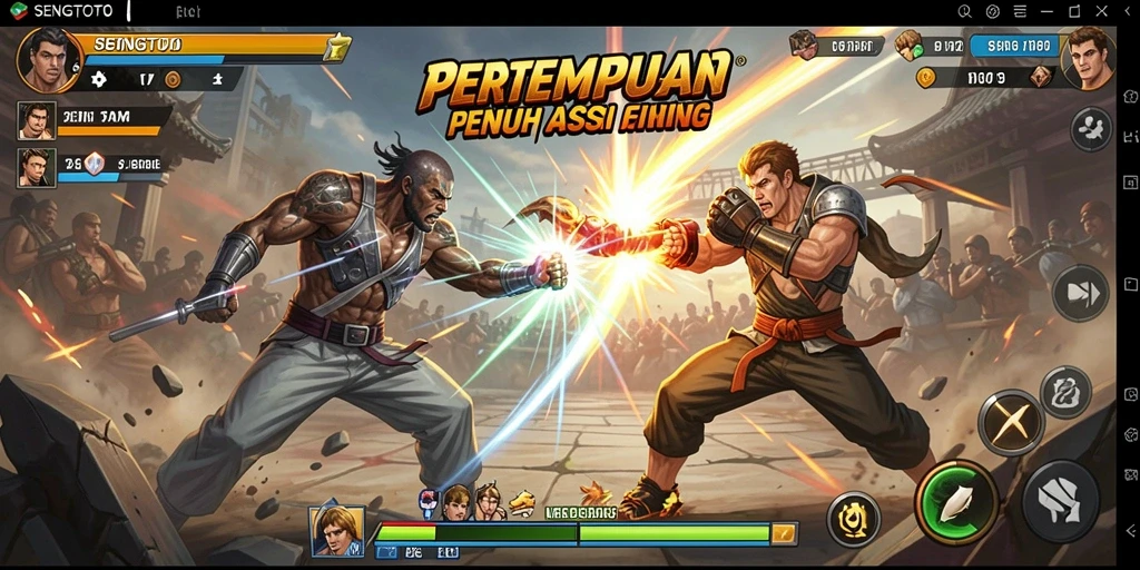 Tampilan gameplay SENGTOTO yang menegangkan dan penuh aksi.