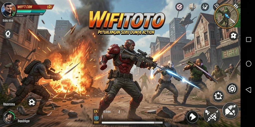 Screenshot gameplay WIFITOTO menampilkan aksi menegangkan dan grafis yang menakjubkan.